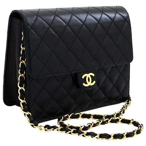 borse donna pelle nera stile chanel|Chanel borse.